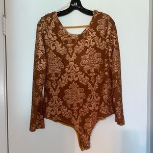 PLUS Paisley Print Leotard